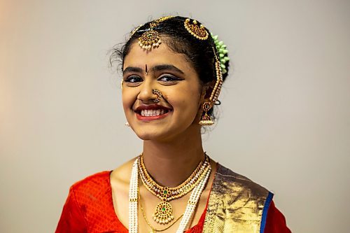 BROOK JONES / FREE PRESS
BRT Dance Academy is the only dance school in Manitoba specializing in Bharatanatyam, which is an ancient south Indian dance that originated in Tamil Nadu. Dancers were pictured at the dance academy in Winnipeg, Man., Saturday, June 15, 2024. PIctured: Medha Harish.