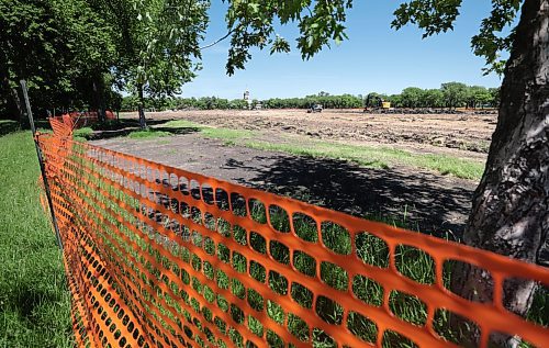 Ruth Bonneville / Free Press

Sports  - Cricket Field 

Photo of the cricket field at Assiniboine Park  that is completely torn up with a construction crew.

CRICKET: The cricket fields at Assiniboine Park are receiving some upgrades and will be closed for a little while. 

See story by Josh

June 24tth, 2024