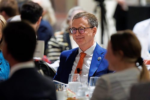 MIKE DEAL / FREE PRESS
Bank of Canada Governor Tiff Macklem speaks during a keynote address at a Winnipeg Chamber of Commerce luncheon at the RBC Convention Centre Monday.
240624 - Monday, June 24, 2024.