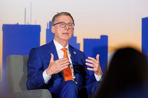 MIKE DEAL / FREE PRESS
Bank of Canada Governor Tiff Macklem speaks during a keynote address at a Winnipeg Chamber of Commerce luncheon at the RBC Convention Centre Monday.
240624 - Monday, June 24, 2024.