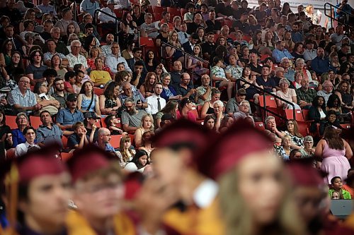 24062024
Family, friends and other supporters watch Crocus Plains Regional Secondary School&#x2019;s 2024 Convocation at the Keystone Centre on Monday.
(Tim Smith/The Brandon Sun)