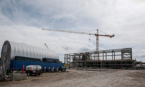 JOHN WOODS / FREE PRESS
Construction of the new North End Sewage Treatment facility continues in Winnipeg Monday, June 24, 2024. 

Reporter: joyanne