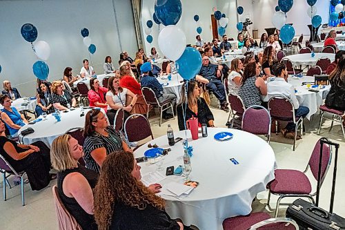 NIC ADAM / FREE PRESS
Attendees of the Winnipeg Regional Health Authority&#x2019;s uncertified health care aide, or UHCA, ceremony held at the Masonic Memorial Centre on Monday afternoon. 
240624 - Monday, June 24, 2024.

Reporter: Tyler Searle