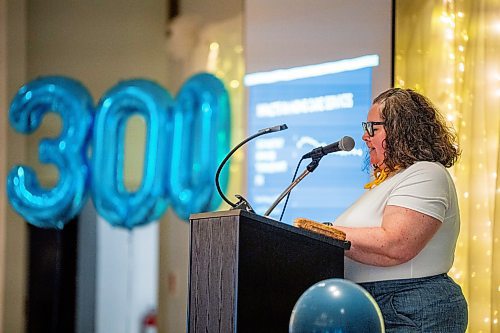 NIC ADAM / FREE PRESS
Winnipeg Regional Health Authority Community Area Director Luba Bereza speaks at the uncertified health care aide, or UHCA, ceremony held at the Masonic Memorial Centre on Monday afternoon. 
240624 - Monday, June 24, 2024.

Reporter: Tyler Searle