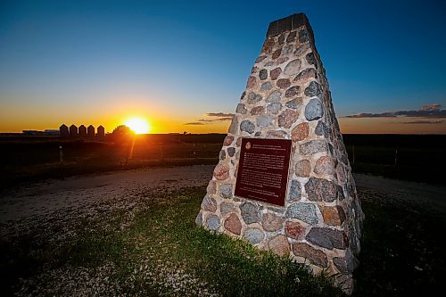 JOHN WOODS / FREE PRESS
The Principle Meridian Cairn on the TransCanada just west of Headingley photographed Monday, June 24, 2024. 

Reporter: paul