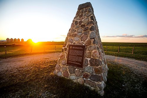 JOHN WOODS / FREE PRESS
The Principle Meridian Cairn on the TransCanada just west of Headingley photographed Monday, June 24, 2024. 

Reporter: paul