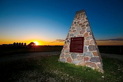 JOHN WOODS / FREE PRESS
The Principle Meridian Cairn on the TransCanada just west of Headingley photographed Monday, June 24, 2024. 

Reporter: paul