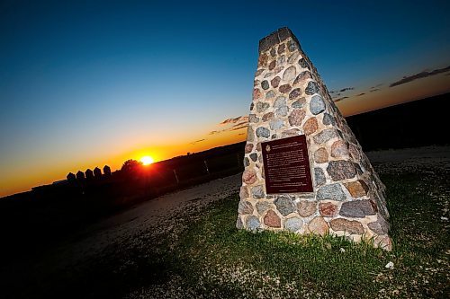 JOHN WOODS / FREE PRESS
The Principle Meridian Cairn on the TransCanada just west of Headingley photographed Monday, June 24, 2024. 

Reporter: paul