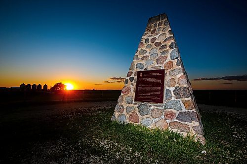 JOHN WOODS / FREE PRESS
The Principle Meridian Cairn on the TransCanada just west of Headingley photographed Monday, June 24, 2024. 

Reporter: paul