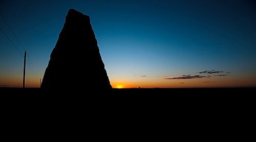 JOHN WOODS / FREE PRESS
The Principle Meridian Cairn on the TransCanada just west of Headingley photographed Monday, June 24, 2024. 

Reporter: paul