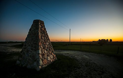 JOHN WOODS / FREE PRESS
The Principle Meridian Cairn on the TransCanada just west of Headingley photographed Monday, June 24, 2024. 

Reporter: paul