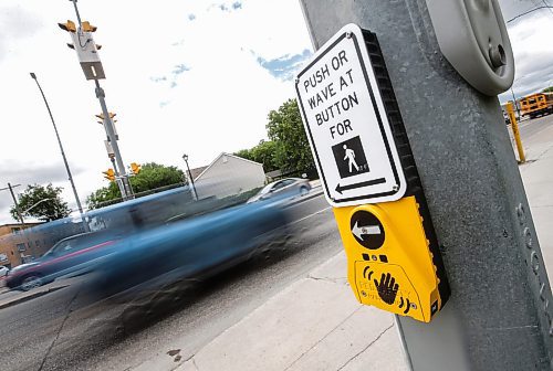 JOHN WOODS / FREE PRESS
A new crosswalk at St Mary and Carrier Monday, June 24, 2024. The city has added lights and time at several crosswalks.

Reporter: joyanne