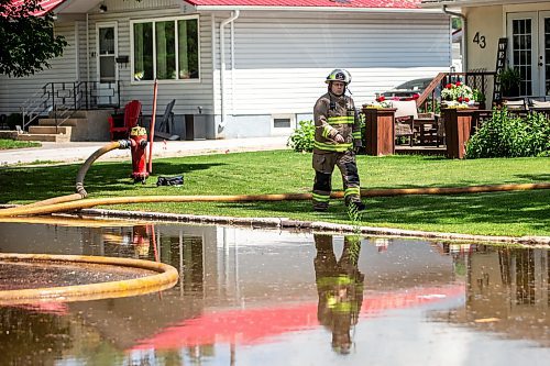 MIKAELA MACKENZIE / FREE PRESS

Deputy fire chief Scott Wilkinson at the scene of a house explosion on Camrose Bay in Transcona on Wednesday, June 26, 2024.

For Malak story.

