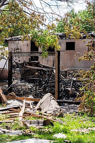 MIKAELA MACKENZIE / FREE PRESS

The site of a house explosion on Camrose Bay in Transcona on Wednesday, June 26, 2024.

For Malak story.

