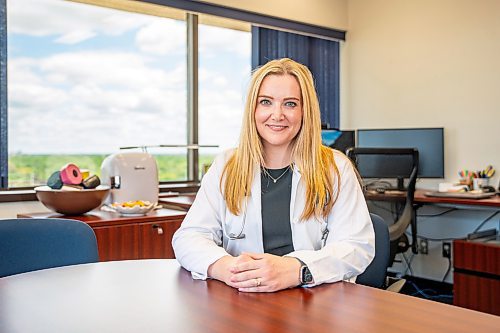 NIC ADAM / FREE PRESS
Dr. Ainslie Mihalchuk, incoming registrar for the College of Physicians and Surgeons in her office on Wednesday afternoon.
240626 - Wednesday, June 26, 2024.

Reporter: Kevin Rollason