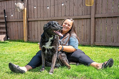 NIC ADAM / FREE PRESS
Manitoba Underdogs Rescues mission is to rescue, rehabilitate, care for, and ultimately seek out permanent and loving homes for Manitoba&#x2019;s unwanted animals.
Manitoba Underdogs Rescue Events Coordinator, Tara Maslowsky, and her 4-year-old husky-lab, Chloe, in their backyard on Wednesday afternoon.
240626 - Wednesday, June 26, 2024.

Reporter: Janine LeGal