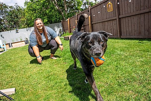 NIC ADAM / FREE PRESS
Manitoba Underdogs Rescues mission is to rescue, rehabilitate, care for, and ultimately seek out permanent and loving homes for Manitoba&#x2019;s unwanted animals.
Manitoba Underdogs Rescue Events Coordinator, Tara Maslowsky, and her 4-year-old husky-lab, Chloe, in their backyard on Wednesday afternoon.
240626 - Wednesday, June 26, 2024.

Reporter: Janine LeGal