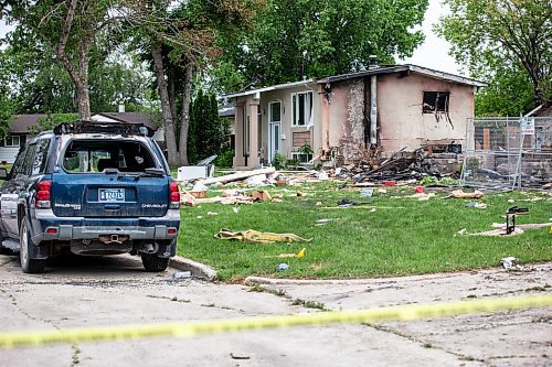 MIKAELA MACKENZIE / FREE PRESS

The rubble where a house exploded yesterday on Camrose Bay in Transcona on Thursday, June 27, 2024.

For &#x460;story.

