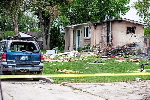 MIKAELA MACKENZIE / FREE PRESS

The rubble where a house exploded yesterday on Camrose Bay in Transcona on Thursday, June 27, 2024.

For &#x460;story.

