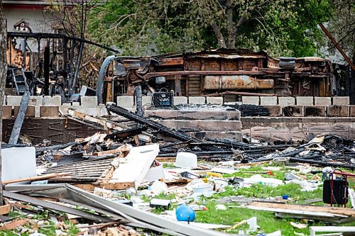 MIKAELA MACKENZIE / FREE PRESS

The rubble where a house exploded yesterday on Camrose Bay in Transcona on Thursday, June 27, 2024.

For &#x460;story.

