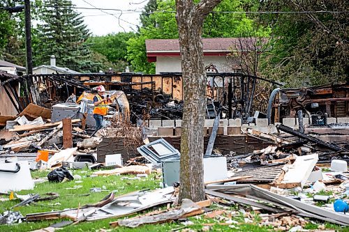 MIKAELA MACKENZIE / FREE PRESS

The rubble where a house exploded yesterday on Camrose Bay in Transcona on Thursday, June 27, 2024.

For &#x460;story.

