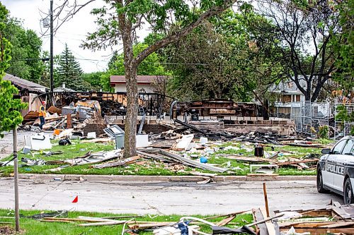 MIKAELA MACKENZIE / FREE PRESS

The rubble where a house exploded yesterday on Camrose Bay in Transcona on Thursday, June 27, 2024.

For &#x460;story.

