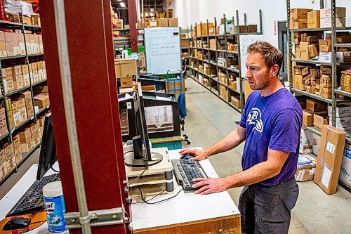 NIC ADAM / FREE PRESS
Corey Laniuk started working for Coghlan&#x2019;s in 2009. He has since worked his way to becoming both the warehouse manager and the international sales manager.
240627 - Thursday, June 27, 2024.

Reporter: Aaron