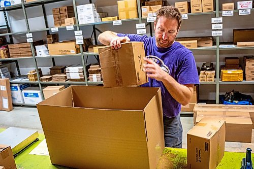 NIC ADAM / FREE PRESS
Corey Laniuk started working for Coghlan&#x2019;s in 2009. He has since worked his way to becoming both the warehouse manager and the international sales manager.
240627 - Thursday, June 27, 2024.

Reporter: Aaron