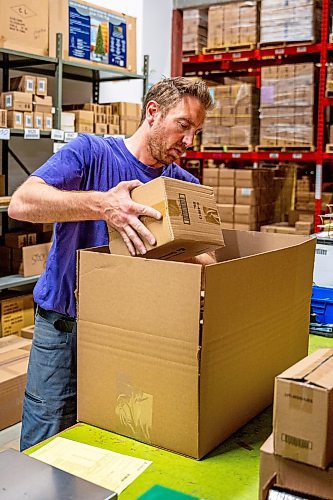 NIC ADAM / FREE PRESS
Corey Laniuk started working for Coghlan&#x2019;s in 2009. He has since worked his way to becoming both the warehouse manager and the international sales manager.
240627 - Thursday, June 27, 2024.

Reporter: Aaron