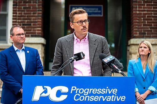 MIKAELA MACKENZIE / FREE PRESS

Leadership election committee chair Brad Zander announces the start of the PC leadership race on Thursday, June 27, 2024.

For Carol story.

