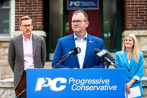 MIKAELA MACKENZIE / FREE PRESS

Interim PC leader Wayne Ewasko announces the start of the PC leadership race on Thursday, June 27, 2024.

For Carol story.

