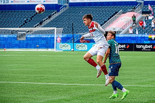 NIC ADAM / FREE PRESS
Valour FC&#x2019;s Themi Antonoglou (30) during Thursday&#x2019;s game against York United FC at Princess Auto Stadium.
240627 - Thursday, June 27, 2024.

Reporter: Josh