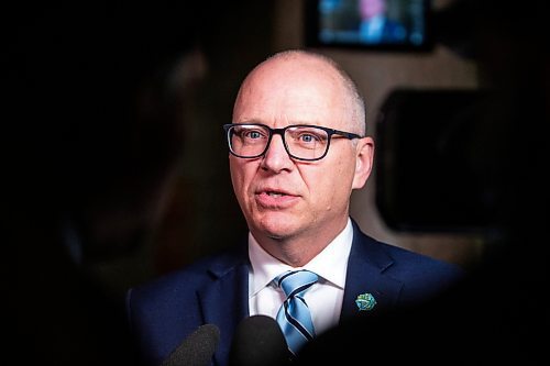 MIKAELA MACKENZIE / FREE PRESS

Mayor Scott Gillingham reacts to the budget at the Manitoba Legislative Building on Tuesday, April 2, 2024. 

For budget story.