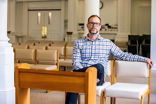 MIKAELA MACKENZIE / FREE PRESS

Spiritual care provider Justin Neufeld in the chapel at St. Boniface Hospital on Friday, June 28, 2024.

For John Longhurst story.

