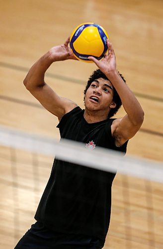 JOHN WOODS / FREE PRESS
Provincial U17 volleyball player Kai Toney is photographed during practice at Dakota Fieldhouse Tuesday, July 2, 2024. 

Reporter: mike