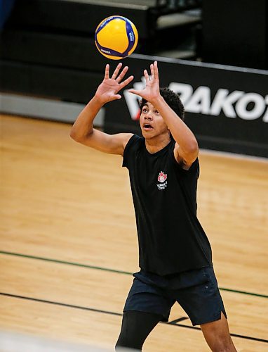 JOHN WOODS / FREE PRESS
Provincial U17 volleyball player Kai Toney is photographed during practice at Dakota Fieldhouse Tuesday, July 2, 2024. 

Reporter: mike