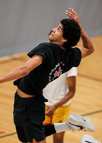 JOHN WOODS / FREE PRESS
Provincial U17 volleyball player Kai Toney is photographed during practice at Dakota Fieldhouse Tuesday, July 2, 2024. 

Reporter: mike