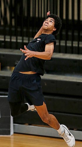 JOHN WOODS / FREE PRESS
Provincial U17 volleyball player Kai Toney is photographed during practice at Dakota Fieldhouse Tuesday, July 2, 2024. 

Reporter: mike