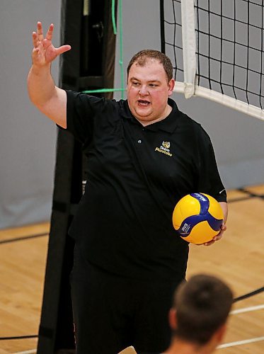 JOHN WOODS / FREE PRESS
Provincial U17 volleyball coach Lindsey Habib is photographed during practice at Dakota Fieldhouse Tuesday, July 2, 2024. 

Reporter: mike