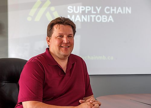 MIKE DEAL / WINNIPEG FREE PRESS
Rick Reid, executive director of Supply Chain Manitoba, at their office on Waverley Street, Tuesday afternoon.
220823 - Tuesday, August 23, 2022.