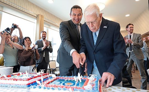 Ruth Bonneville / Free Press

LOCAL STDUP - 100-yr-old

Photo of Mr. Richard Earl with Premier Wab Kinew as he cuts into his birthday cake Tuesday. 


Mr. Richard Earl who  joined the Royal Canadian Air Force at age 18 and served in the 2nd World War,  celebrates his 100th Birthday with a grand party at The Courtyards at Linden Pointe Tuesday.

His party included close family and friends along with MLA  Obby Khan and Premier Wab Kinew!  Also members of  RCAF,, 435 SQN, which Earl was an original member of during the war, presented him with a photo of him in the CC-130 Hercules when he visited their hanger earlier this year. To top it all off the RCAF did a fly-by with the CC-130 Hercules 2 times once for his birthday and also for the RCAF which is also turning 100 this year. 

See story 

July 3rd,  2024

