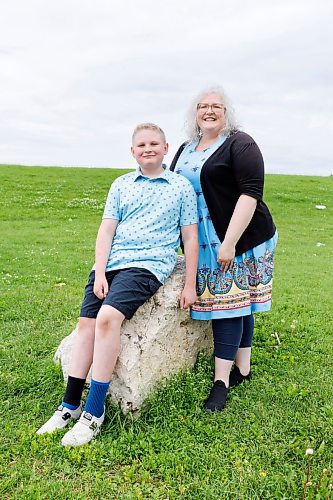 MIKE DEAL / FREE PRESS
Amie Cowan with her son, Mason Cowan-Miller, 13. Mason is attending Camp Manitou this year thanks to the Winnipeg Free Press Sunshine Fund. 
240703 - Wednesday, July 03, 2024.