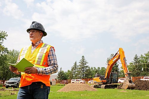 03072024
Ross Robinson, Executive Director of The John Howard Society of Brandon Inc., speaks during the ground breaking for Brandon's Transitional Housing Project at 353 16th St. N on Wednesday. 
(Tim Smith/The Brandon Sun)