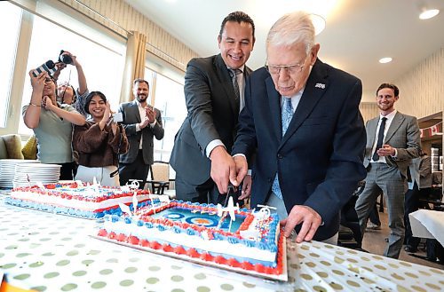 Ruth Bonneville / Free Press

LOCAL STDUP - 100-yr-old

Photo of Mr. Richard Earl with Premier Wab Kinew as he cuts into his birthday cake Tuesday. 


Mr. Richard Earl who  joined the Royal Canadian Air Force at age 18 and served in the 2nd World War,  celebrates his 100th Birthday with a grand party at The Courtyards at Linden Pointe Tuesday.

His party included close family and friends along with MLA  Obby Khan and Premier Wab Kinew!  Also members of  RCAF,, 435 SQN, which Earl was an original member of during the war, presented him with a photo of him in the CC-130 Hercules when he visited their hanger earlier this year. To top it all off the RCAF did a fly-by with the CC-130 Hercules 2 times once for his birthday and also for the RCAF which is also turning 100 this year. 

See story 

July 3rd,  2024

