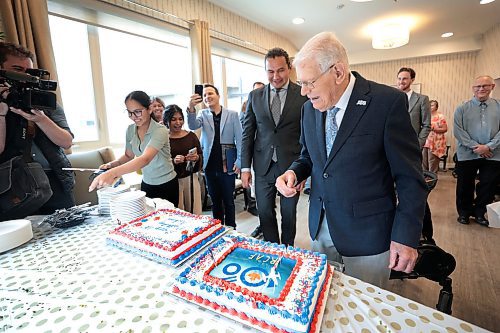 Ruth Bonneville / Free Press

LOCAL STDUP - 100-yr-old

Photo of Mr. Richard Earl with Premier Wab Kinew as he cuts into his birthday cake Tuesday. 


Mr. Richard Earl who  joined the Royal Canadian Air Force at age 18 and served in the 2nd World War,  celebrates his 100th Birthday with a grand party at The Courtyards at Linden Pointe Tuesday.

His party included close family and friends along with MLA  Obby Khan and Premier Wab Kinew!  Also members of  RCAF,, 435 SQN, which Earl was an original member of during the war, presented him with a photo of him in the CC-130 Hercules when he visited their hanger earlier this year. To top it all off the RCAF did a fly-by with the CC-130 Hercules 2 times once for his birthday and also for the RCAF which is also turning 100 this year. 

See story 

July 3rd,  2024

