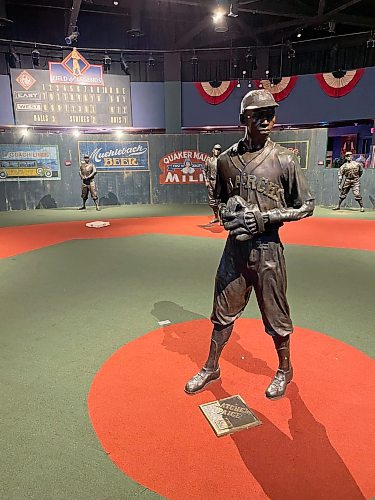 Photos by Taylor Allen / Free Press
Joe DiMaggio once said Satchel Paige was the best pitcher he ever faced. You can learn all about Paige and so much more at the Negro Leagues Baseball Museum.
 