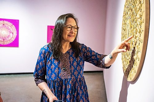 MIKAELA MACKENZIE / FREE PRESS

Artist Lita Fontaine with a piece titled Little Bird at her new exhibition, Lita Fontaine: Winyan, at WAG-Qaumajuq on Thursday, July 4, 2024. 

For Jen story.

