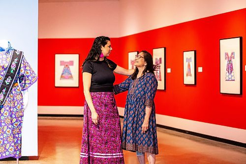 MIKAELA MACKENZIE / FREE PRESS

Curator Marie-Anne Redhead (left) and artist Lita Fontaine at the new exhibition, Lita Fontaine: Winyan, at WAG-Qaumajuq on Thursday, July 4, 2024. 

For Jen story.

