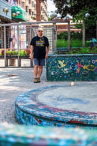 MIKAELA MACKENZIE / FREE PRESS

Gas Station Arts Centre executive director Nick Kowalchuk shows the area they will be expanding their patio into at the Osborne theatre on Thursday, July 4, 2024. 

For Nicole story.

