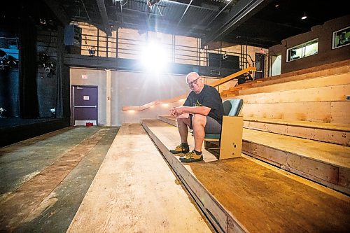 MIKAELA MACKENZIE / FREE PRESS

Gas Station Arts Centre executive director Nick Kowalchuk shows the in-progress seat replacement at the Osborne theatre on Thursday, July 4, 2024. 

For Nicole story.

